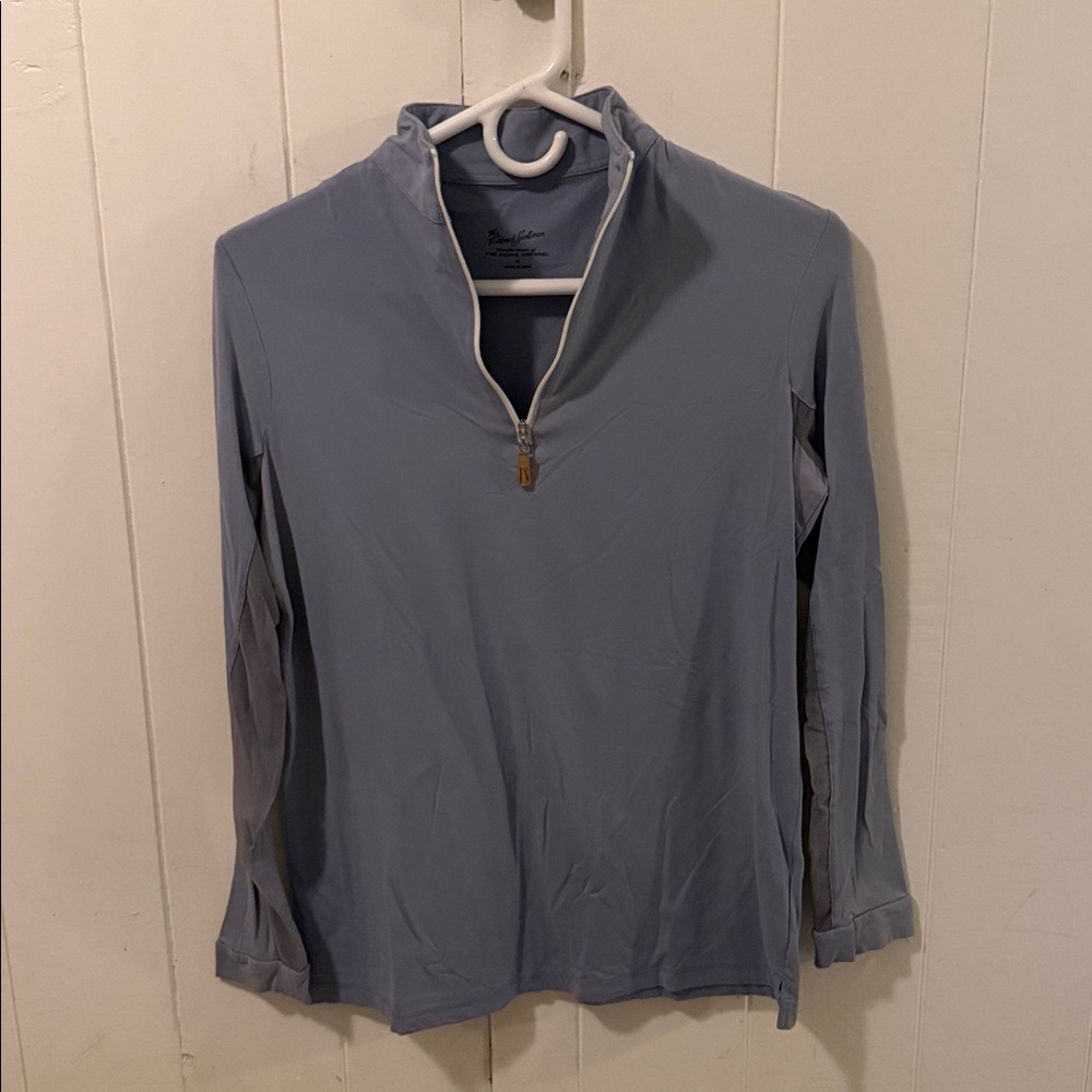 Tailored Sportsman Woman’s Equestrian Riding Shirt. Light Blue Size Medium. GUC.